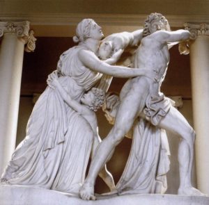 marble sculpture: The Fury of Athamas