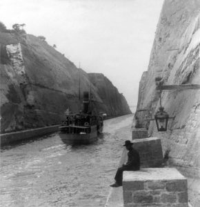 Corinth canal, 1902