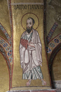 A mosaic of the apostle Paul